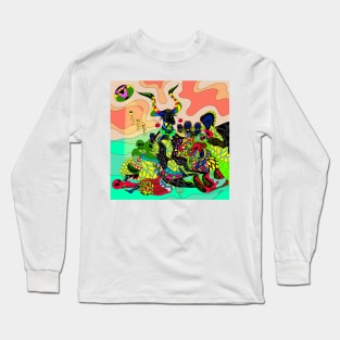 the business and affairs of the witches in ecopop mexican ufo remix art Long Sleeve T-Shirt